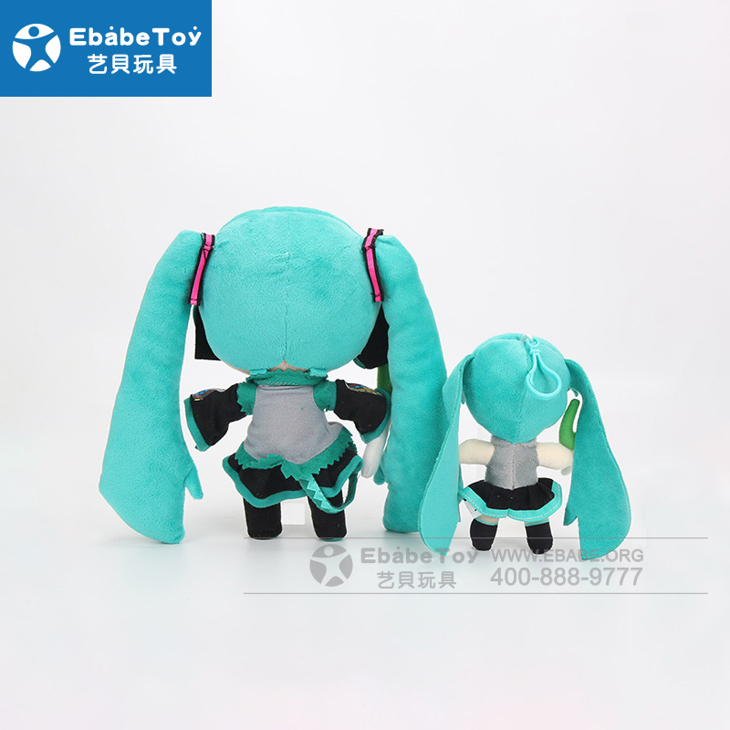 初音未来毛绒玩具 初音未来动漫公仔大葱挂件 定制