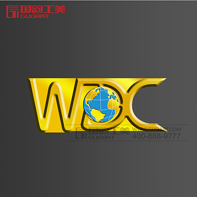 WDC异形字母徽章定制