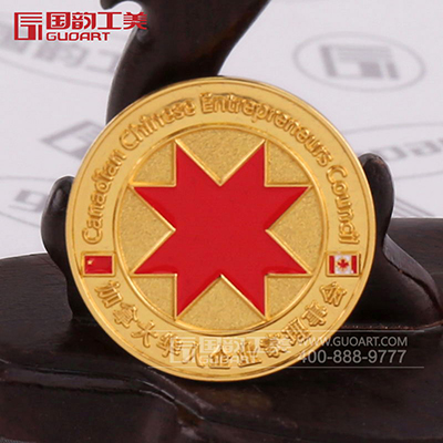 加拿大华人企业家理事会纪念徽章定做