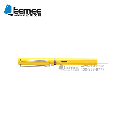 F尖墨水笔 亮黄色个性钢笔 厂家定制