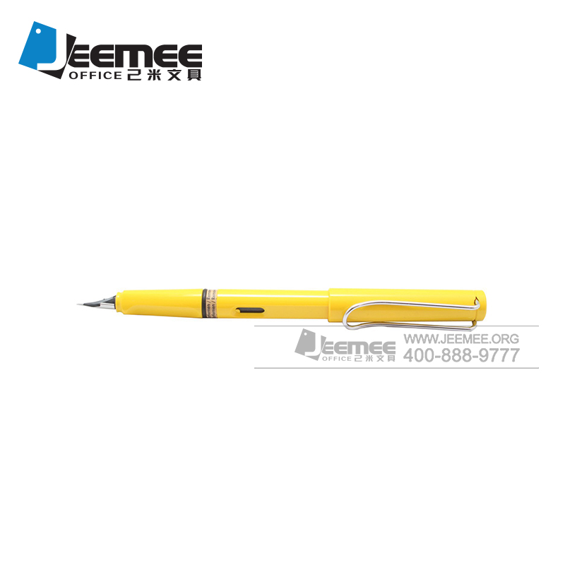 F尖墨水笔 亮黄色个性钢笔 厂家定制