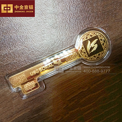 优时吉博罗管理服务定制金钥匙 足金摆件定做