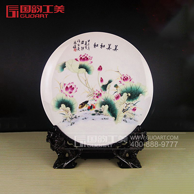 和和美美时尚中国风复古家居陶瓷摆盘定做