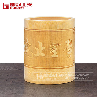 时尚家居简约竹子笔筒收纳文房用品笔筒定做