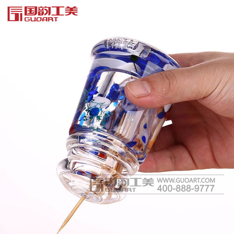 高档创意水晶牙签筒牙签盒定做