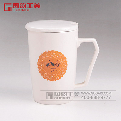 时尚创意办公陶瓷水杯马克杯定做