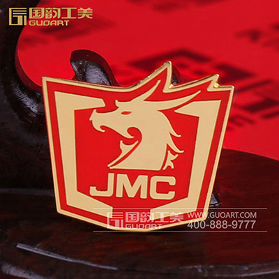 JMC金属烤漆徽章异型徽章定制