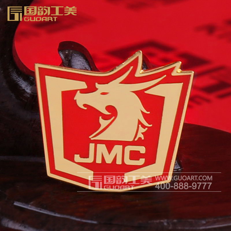 JMC金属烤漆徽章异型徽章定制