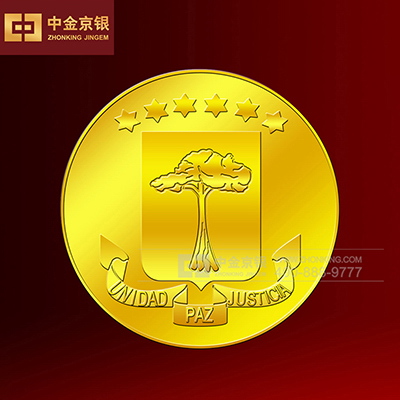 赤道几内亚足金徽章承制