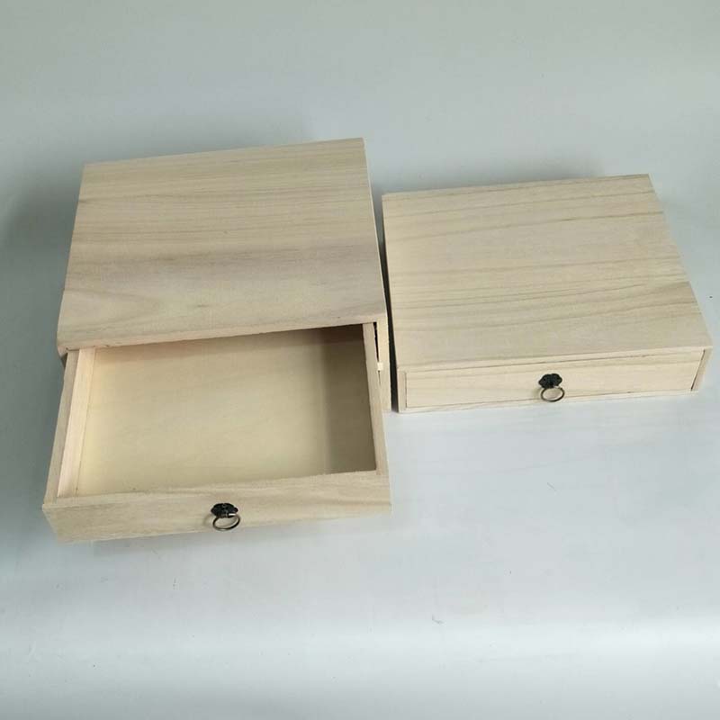 木制高档礼品盒木质抽拉盒茶饼盒茶叶包装盒定做