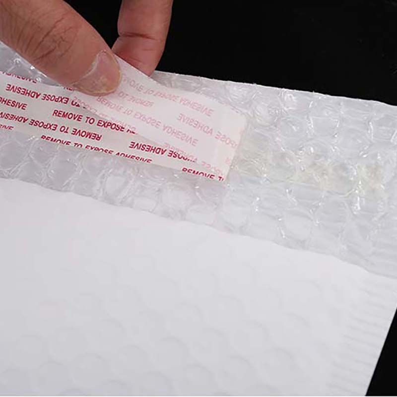 加厚哑光膜白色珠光膜气泡信封袋服装图书快递包装袋定制