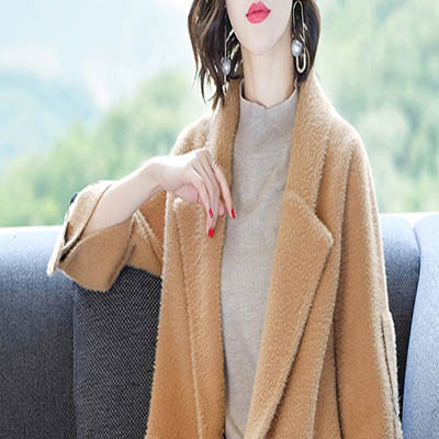 高端定制纯色风衣女装秋冬新款西装领韩版长袖大衣外套