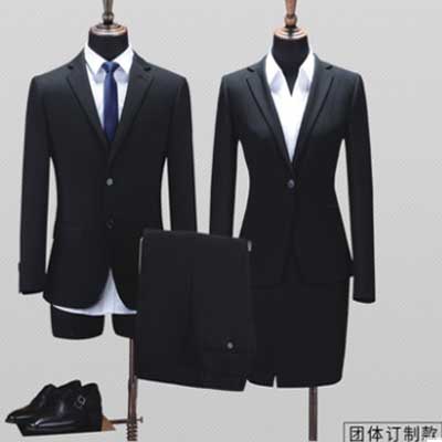 企业定制 男女西服套装公司制服工作服超好版型大小码西装职业装