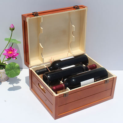 高档红酒实木包装盒定制 葡萄酒木盒礼品盒