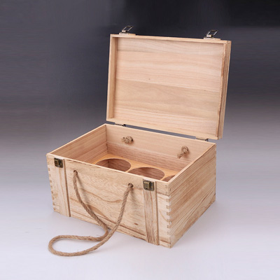 08红酒包装盒礼盒实木支装定制葡萄酒木箱子通用红酒木