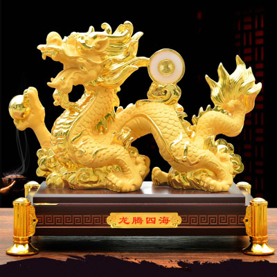 金银吉祥物龙腾四海定制