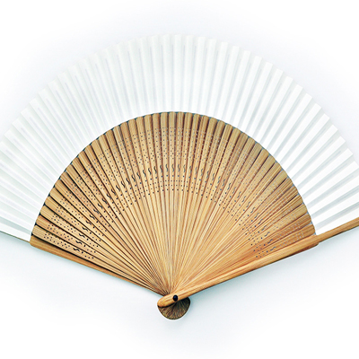 手工中国风复古典竹扇子文玩书法折扇宣纸扇空