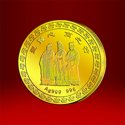 2018年12月圣商大家族定制纯金纪念章