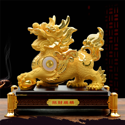 金银吉祥物招财麒麟