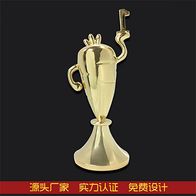 卡通萝卜造型金银logo摆件