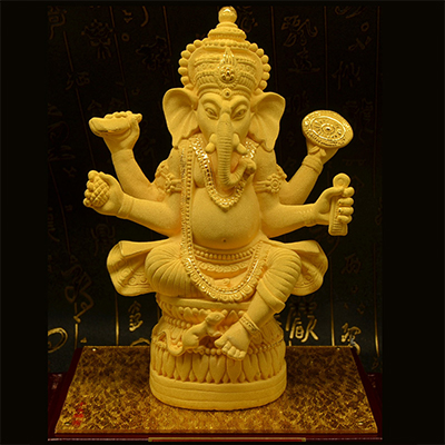 神绒沙金工艺品四象神印度佛像