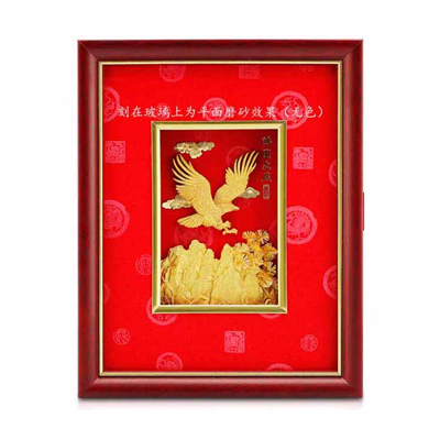 金箔画摆件宏图大展金箔画送礼定制