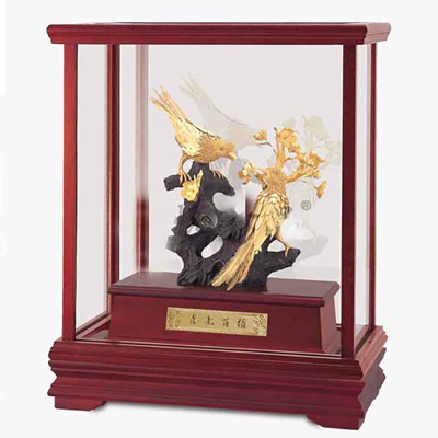 金箔画立体摆件喜上眉梢定制送礼
