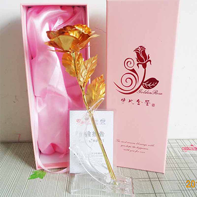 金箔工艺品彩色康乃馨礼物定制