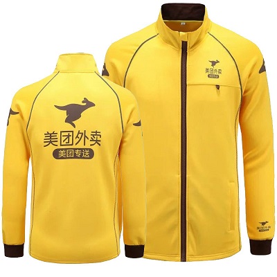 美团外卖卫衣工作服批发定制