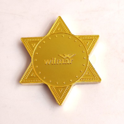 wilmar足金徽章批量定制大货照