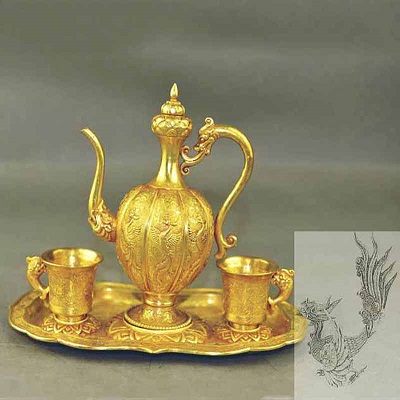 金银酒具仿古做旧酒具