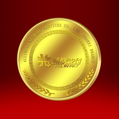 2019年3月 通联支付足金纪念章定制