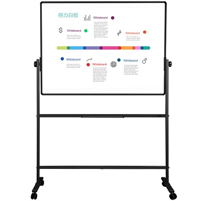 得力33372白板 磁性办公会议支架式黑板