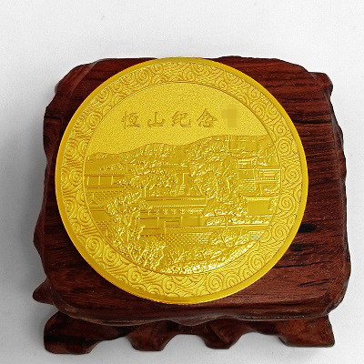 恒山足金银纪念章定制大货照