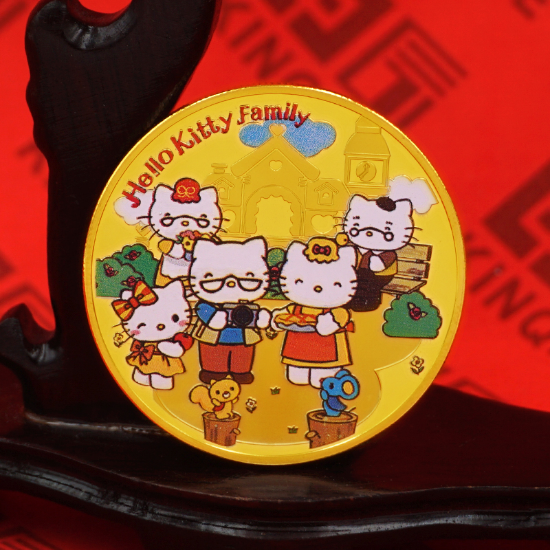 2019年3月 hello Kitty纯金纪念章定制