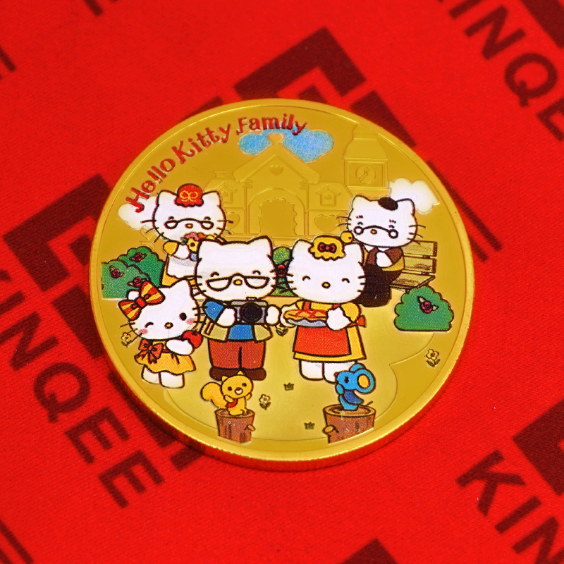 2019年3月 hello Kitty纯金纪念章定制