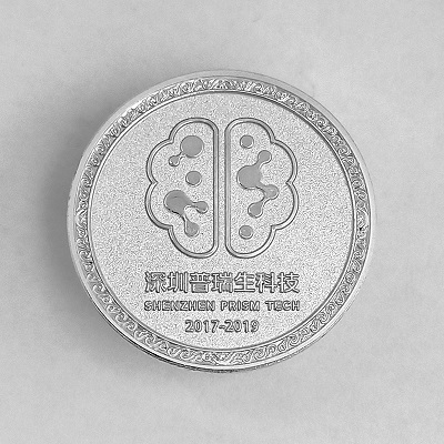 深圳普瑞生科技纯银徽章批量定制大货照