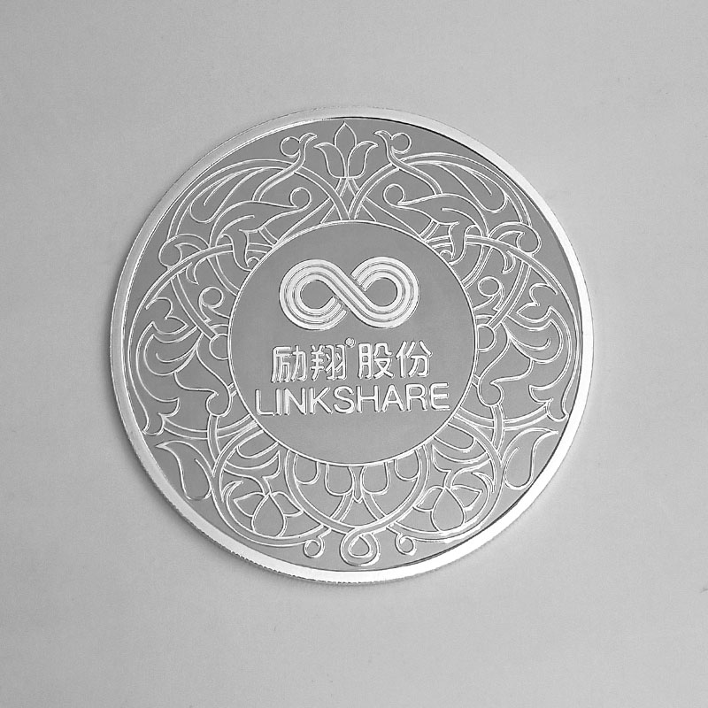 励翔文化纯银纪念章批量定制大货照