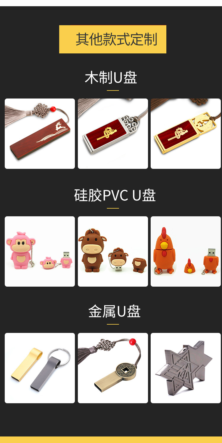 游侠开模U盘定制 PVCU盘可爱卡通U盘定制logo硅胶软胶U盘定做定制