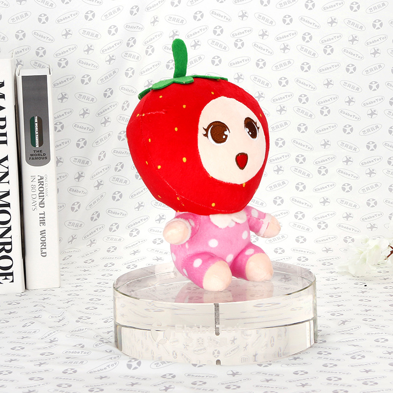 水果小人草莓玩偶定制  企业吉祥物儿童毛绒玩具批发定做