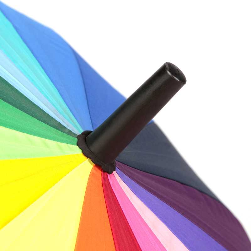 福建日报多彩糖果色直杆雨伞定制  礼品伞来图来样批发定做