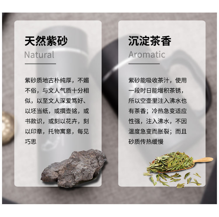 双层商务不锈钢紫砂保温杯定制 办公泡茶水杯高档商务礼品广告定制杯子批发