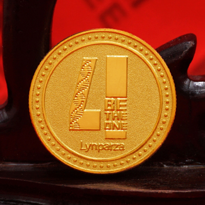 Lynparza足金纪念章定做  可以定制纪念章的企业  周年纪念礼品