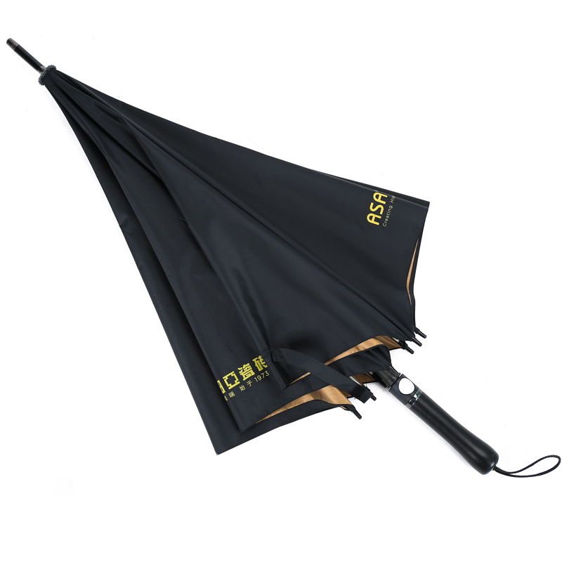 超大金胶高尔夫伞 金胶8骨纤维自动防风直柄伞 广告礼品商务伞