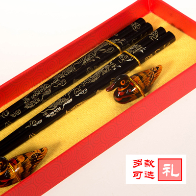 礼品筷子礼盒装定制 中国风餐具出国小礼物送老外小礼品批发 中国风工艺品订
