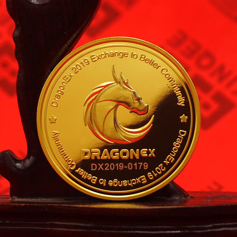 DRAGON纯金纪念章定制 形象宣传礼赠品