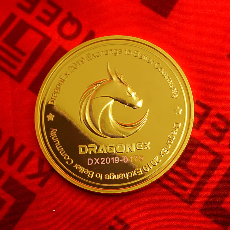 DRAGON纯金纪念章定制 形象宣传礼赠品