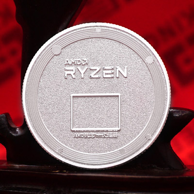 AMDRYZEN计算机硬件纯银纪念章定制 形象宣传礼赠品