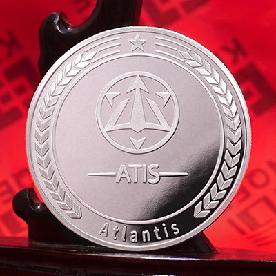 ATIS纯银纪念章定制 形象宣传礼赠品