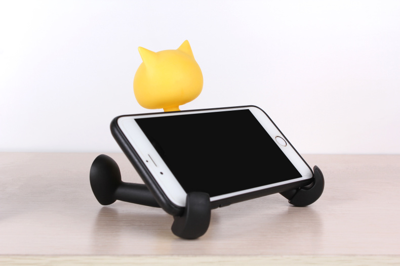 猴子手机支架订做 小猴可爱创意懒人桌面办公室小猫手机支架座礼品批发